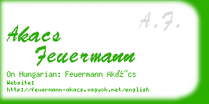 akacs feuermann business card